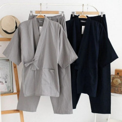 Jinbei Homme-Ensemble veste et pantalon japonais